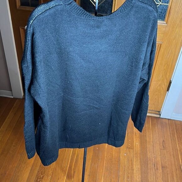 Notations Christmas Tree Ugly Sweater Nwt PlusSize 1X Navy Blue - Picture 5 of 5